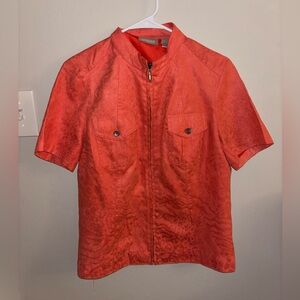 Chico's Vibrant Coral Jacket